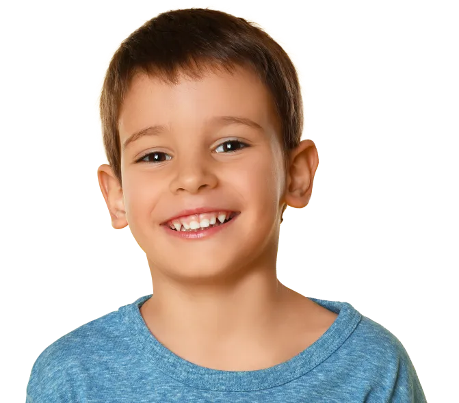 young boy with healthy teeth